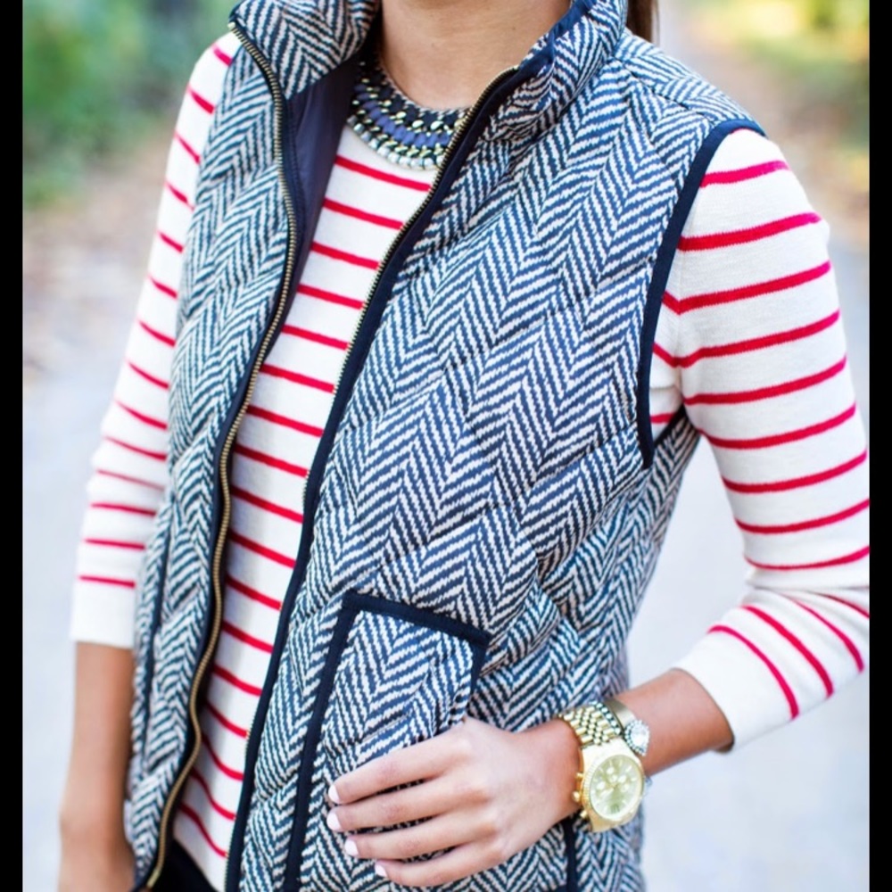 J. Crew Herringbone Vest